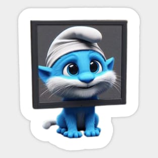 Smurf cat meme Sticker